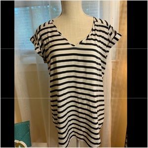 Black and White Striped blouse